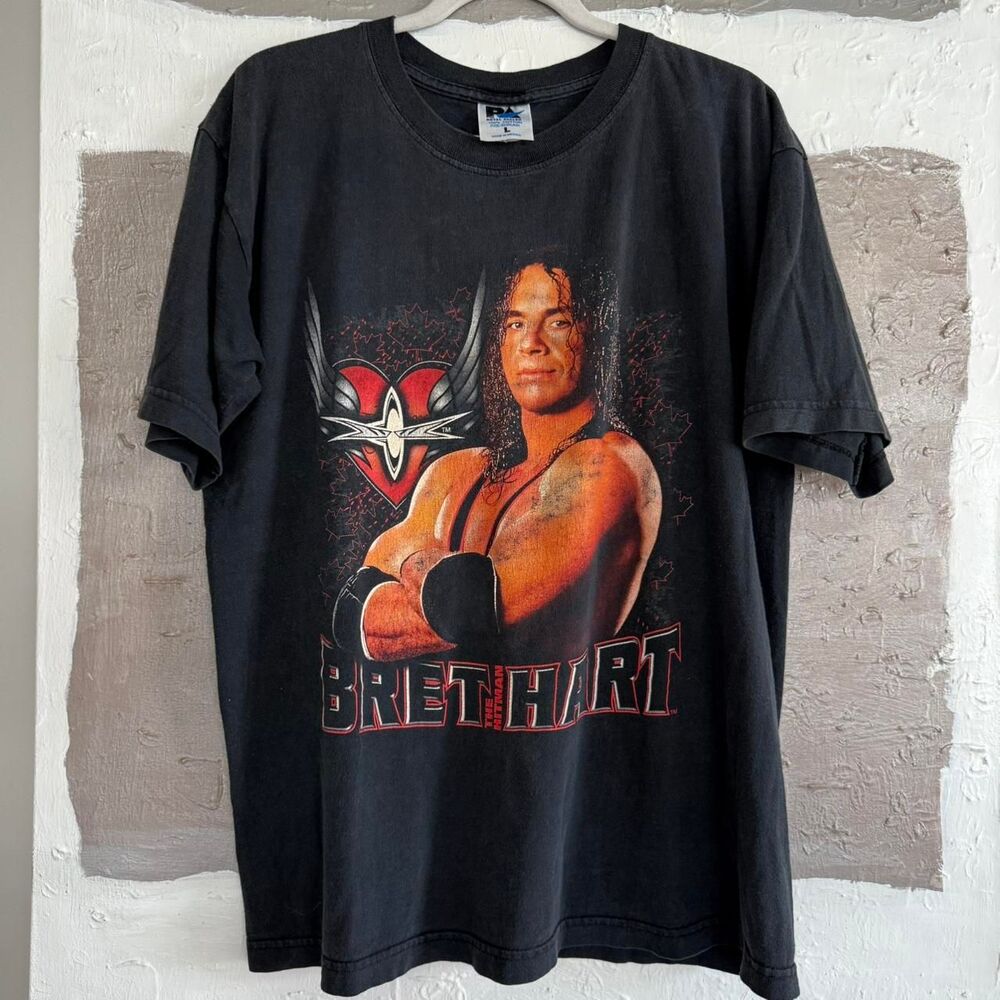 Vintage WWF Bret Hart faded shirt